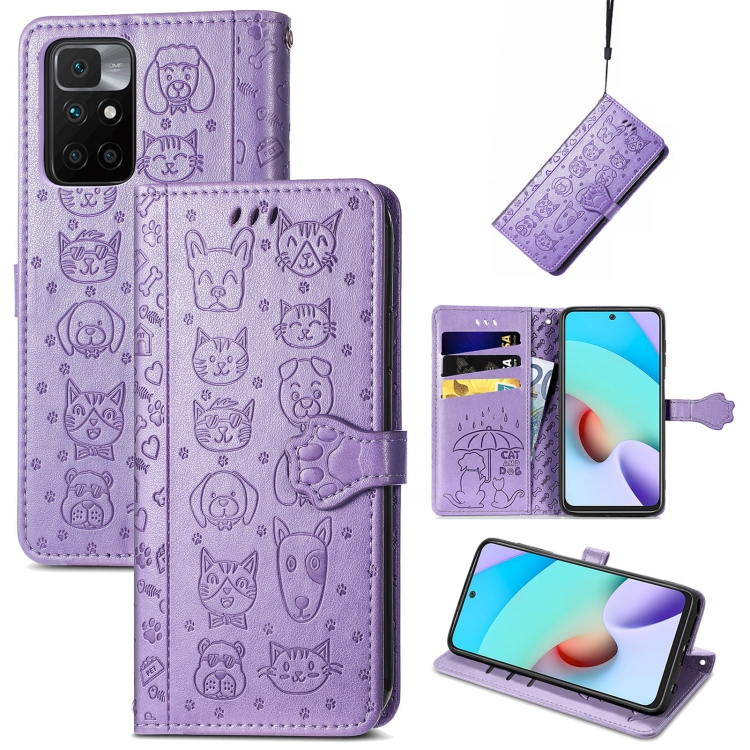 For Xiaomi Redmi 10 Lovely Cat and Dog Embossing Pattern Horizontal Flip Leather Case , with Holder & Card Slots & Wallet & Cartoon Clasp & Lanyard(Purple)
For Xiaomi Redmi 10 Lovely Cat and Dog Embossing Pattern Horizontal Flip Leather Case , with Holder & Card Slots & Wallet & Cartoon Clasp & Lanyard(Purple)