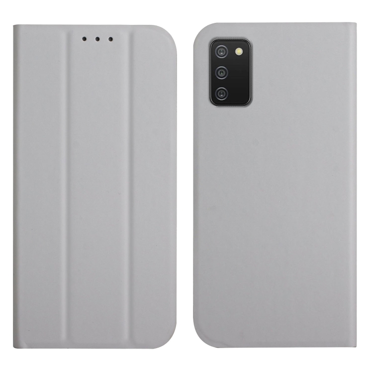For Samsung Galaxy A02s 3-Folding Ultrathin Skin Feel Magnetic Solid Color Horizontal Flip Leather Case with Holder(Grey)
For Samsung Galaxy A02s 3-Folding Ultrathin Skin Feel Magnetic Solid Color Horizontal Flip Leather Case with Holder(Grey)
