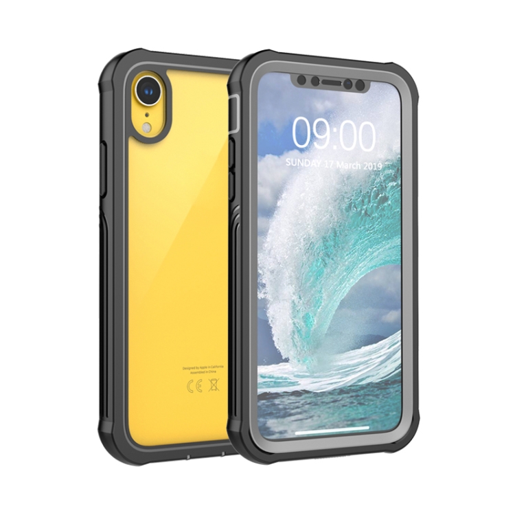 Waterproof Dustproof Shockproof Transparent Acrylic Protective Case For iPhone XR(Black)
Waterproof Dustproof Shockproof Transparent Acrylic Protective Case For iPhone XR(Black)