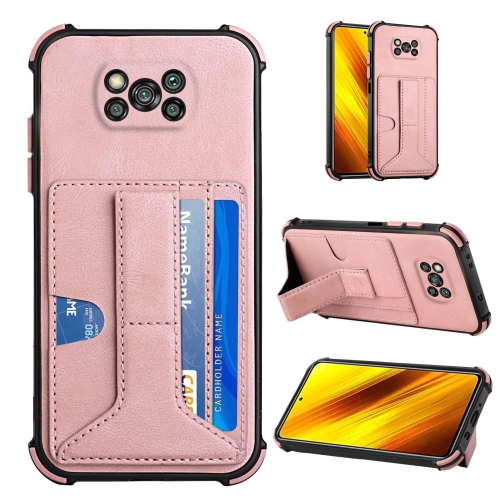 For Xiaomi Poco X3 NFC / Poco X3 / Poco X3 Pro Dream PU + TPU Four-corner Shockproof Back Cover Case with Card Slots & Holder(Rose Gold)
For Xiaomi Poco X3 NFC / Poco X3 / Poco X3 Pro Dream PU + TPU Four-corner Shockproof Back Cover Case with Card Slots & Holder(Rose Gold)