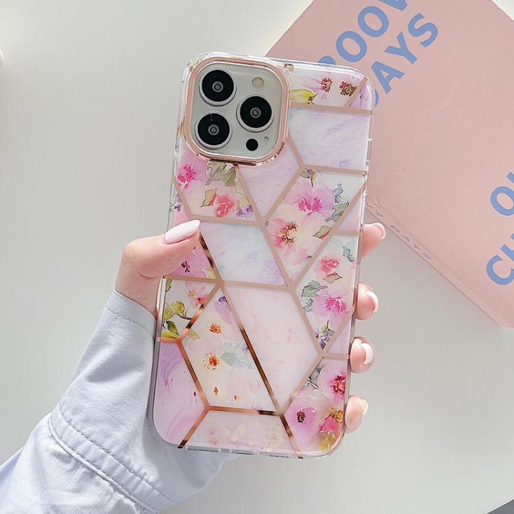 Dual-side Laminating Electroplating Stitching Flower TPU Protective Case For iPhone 13 Pro Max(Pink)
Dual-side Laminating Electroplating Stitching Flower TPU Protective Case For iPhone 13 Pro Max(Pink)