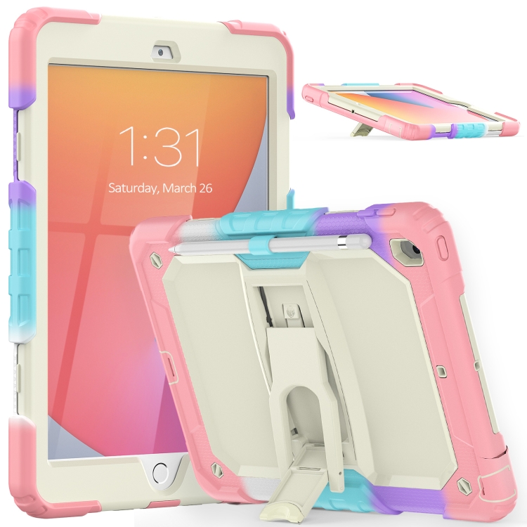 Shockproof Colorful Silica Gel + PC Protective Case with Holder & Shoulder Strap For iPad 10.2 2021 / 2020 / 2019(Colorful Pink)
Shockproof Colorful Silica Gel + PC Protective Case with Holder & Shoulder Strap For iPad 10.2 2021 / 2020 / 2019(Colorful Pink)
