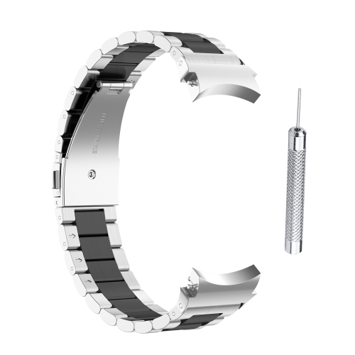 For Samsung Galaxy Watch4 / Watch4 Classic Three Strains Steel Watch Band(Silver Black)
For Samsung Galaxy Watch4 / Watch4 Classic Three Strains Steel Watch Band(Silver Black)