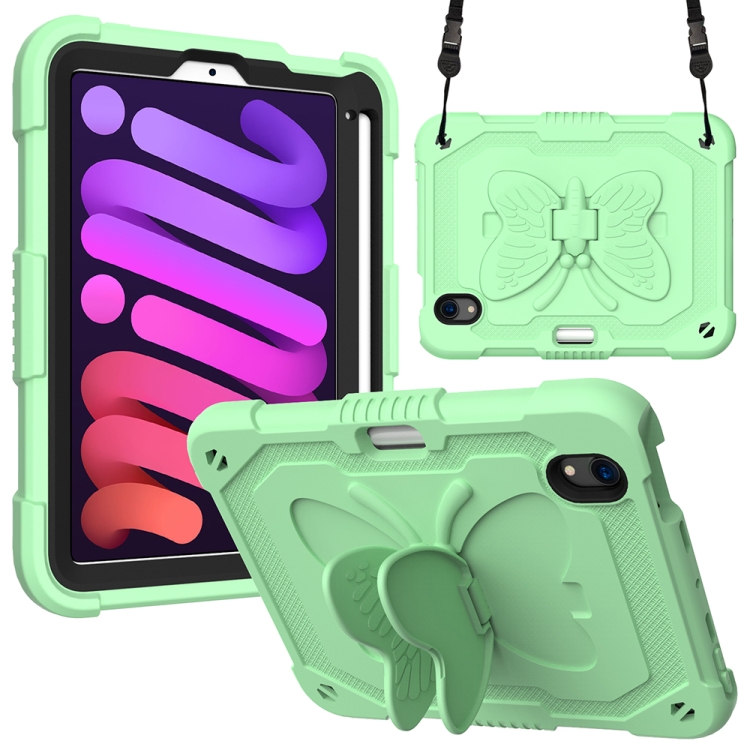 Pure Color PC + Silicone Anti-drop Protective Tablet Case with Butterfly Shape Holder & Pen Slot For iPad mini 6 2021(Fresh Green)
Pure Color PC + Silicone Anti-drop Protective Tablet Case with Butterfly Shape Holder & Pen Slot For iPad mini 6 2021(Fresh Green)