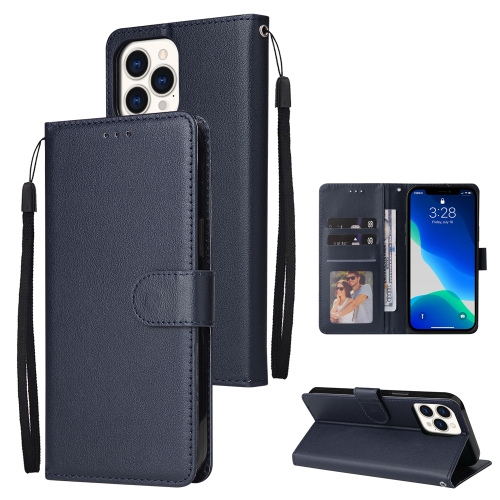 For iPhone 13 Pro Multifunctional Horizontal Flip Leather Case, with Three Card Slot & Holder & Photo Frame & Lanyard (Navy)
For iPhone 13 Pro Multifunctional Horizontal Flip Leather Case, with Three Card Slot & Holder & Photo Frame & Lanyard (Navy)