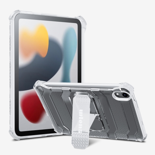

wlons Explorer Series PC + TPU Protective Tablet Case with Folding Holder For iPad mini 6(Matte Transparent)