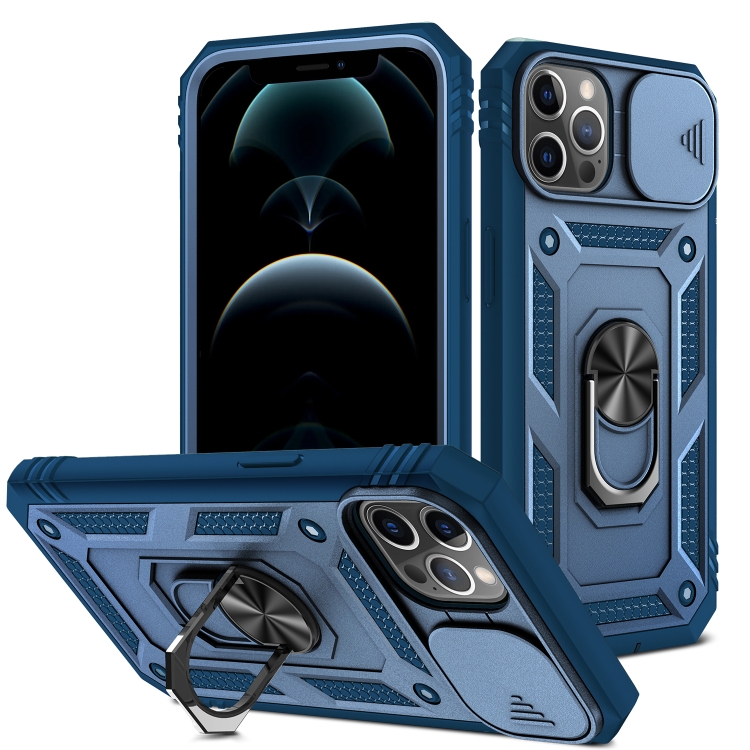 Sliding Camera Cover Design TPU + PC Protective Case with 360 Degree Rotating Holder & Card Slot For iPhone 12 Pro Max(Blue+Blue)
Sliding Camera Cover Design TPU + PC Protective Case with 360 Degree Rotating Holder & Card Slot For iPhone 12 Pro Max(Blue+Blue)