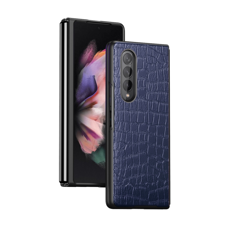 For Samsung Galaxy Z Fold3 5G Crocodile Texture Leather Folding Protective Case(Blue)
For Samsung Galaxy Z Fold3 5G Crocodile Texture Leather Folding Protective Case(Blue)