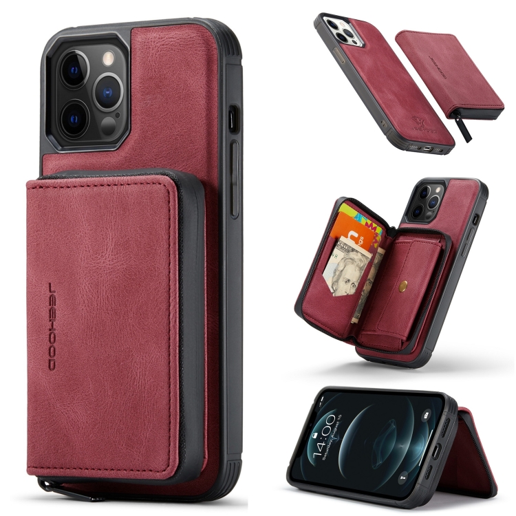 JEEHOOD Magnetic Zipper Horizontal Flip Leather Case with Holder & Card Slot & Wallet For iPhone 13 mini(Red)
JEEHOOD Magnetic Zipper Horizontal Flip Leather Case with Holder & Card Slot & Wallet For iPhone 13 mini(Red)