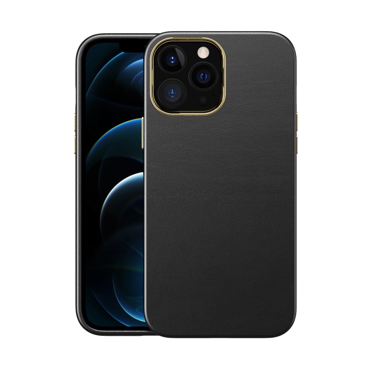 Electroplating Leather Texture PC + TPU Shockproof Case For iPhone 12 / 12 Pro(Black)
Electroplating Leather Texture PC + TPU Shockproof Case For iPhone 12 / 12 Pro(Black)
