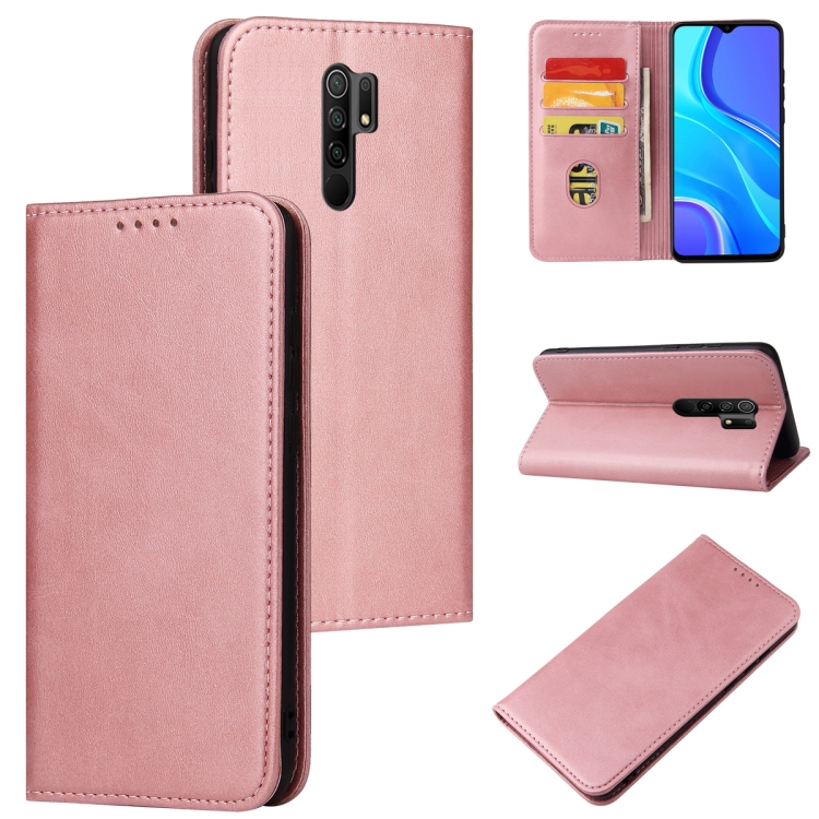 For Xiaomi Redmi 9 Calf Texture Magnetic Horizontal Flip Leather Case with Holder & Card Slots & Wallet(Rose Gold)
For Xiaomi Redmi 9 Calf Texture Magnetic Horizontal Flip Leather Case with Holder & Card Slots & Wallet(Rose Gold)
