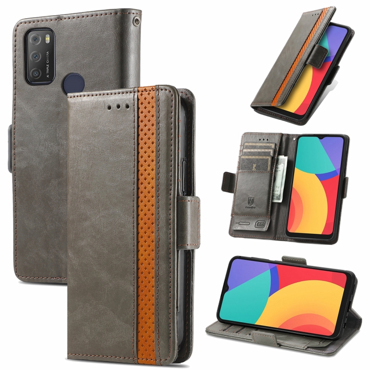For Alcatel 1S (2021) CaseNeo Business Splicing Dual Magnetic Buckle Horizontal Flip PU Leather Case with Holder & Card Slots & Wallet(Grey)
For Alcatel 1S (2021) CaseNeo Business Splicing Dual Magnetic Buckle Horizontal Flip PU Leather Case with Holder & Card Slots & Wallet(Grey)