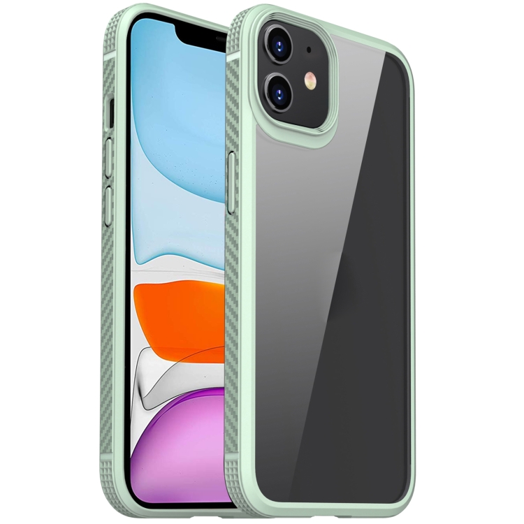 For iPhone 11 MG Series Carbon Fiber TPU + Clear PC Four-corner Airbag Shockproof Case (Green)
For iPhone 11 MG Series Carbon Fiber TPU + Clear PC Four-corner Airbag Shockproof Case (Green)