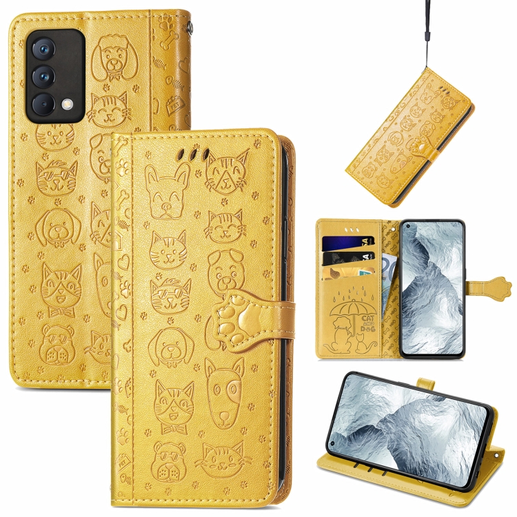 For OPPO Realme GT Master Lovely Cat and Dog Embossing Pattern Horizontal Flip Leather Case , with Holder & Card Slots & Wallet & Cartoon Clasp & Lanyard(Yellow)
For OPPO Realme GT Master Lovely Cat and Dog Embossing Pattern Horizontal Flip Leather Case , with Holder & Card Slots & Wallet & Cartoon Clasp & Lanyard(Yellow)