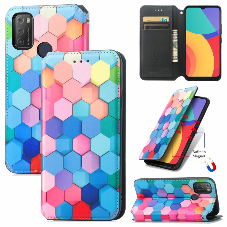 For Alcatel 1S (2021) Colorful Magnetic Horizontal Flip PU Leather Case with Holder & Card Slot & Wallet(Colorful Cube)
For Alcatel 1S (2021) Colorful Magnetic Horizontal Flip PU Leather Case with Holder & Card Slot & Wallet(Colorful Cube)