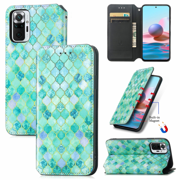 For Xiaomi Redmi Note 10 Pro Colorful Magnetic Horizontal Flip PU Leather Case with Holder & Card Slot & Wallet(Emerald)
For Xiaomi Redmi Note 10 Pro Colorful Magnetic Horizontal Flip PU Leather Case with Holder & Card Slot & Wallet(Emerald)