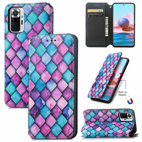 For Xiaomi Redmi Note 10 Pro Colorful Magnetic Horizontal Flip PU Leather Case with Holder & Card Slot & Wallet(Purple Scales)
For Xiaomi Redmi Note 10 Pro Colorful Magnetic Horizontal Flip PU Leather Case with Holder & Card Slot & Wallet(Purple Scales)