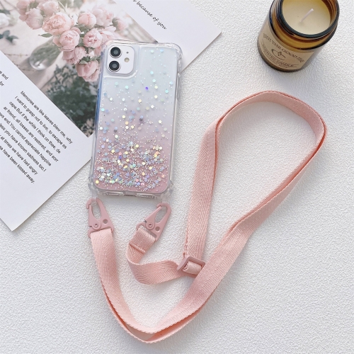For iPhone 13 Pro Gradient Glitter Powder Epoxy TPU Thickened Acrylic Shockproof Case with Wide Neck Lanyard (Pink)
For iPhone 13 Pro Gradient Glitter Powder Epoxy TPU Thickened Acrylic Shockproof Case with Wide Neck Lanyard (Pink)