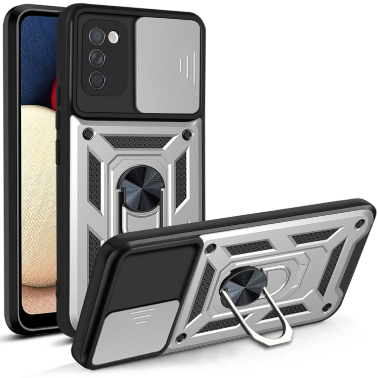 For Samsung Galaxy A02s Sliding Camera Cover Design TPU+PC Protective Case(Silver)
For Samsung Galaxy A02s Sliding Camera Cover Design TPU+PC Protective Case(Silver)