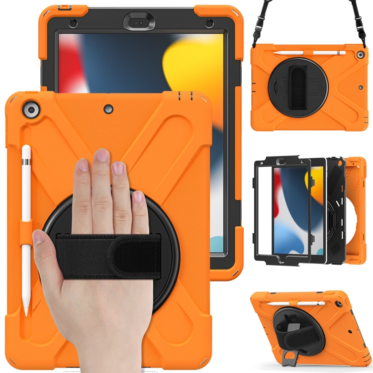Silicone + PC Protective Case with Holder & Shoulder Strap For iPad 10.2 2021 / 2020 / 2019(Orange)
Silicone + PC Protective Case with Holder & Shoulder Strap For iPad 10.2 2021 / 2020 / 2019(Orange)