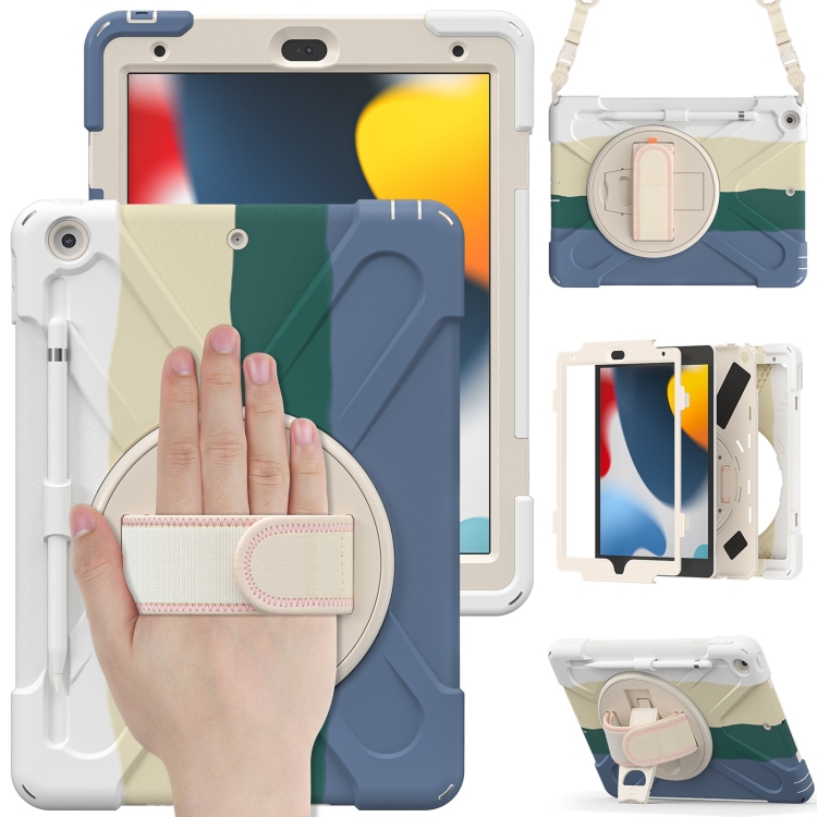 Silicone + PC Protective Case with Holder & Shoulder Strap For iPad 10.2 2021 / 2020 / 2019(Colorful Green)
Silicone + PC Protective Case with Holder & Shoulder Strap For iPad 10.2 2021 / 2020 / 2019(Colorful Green)