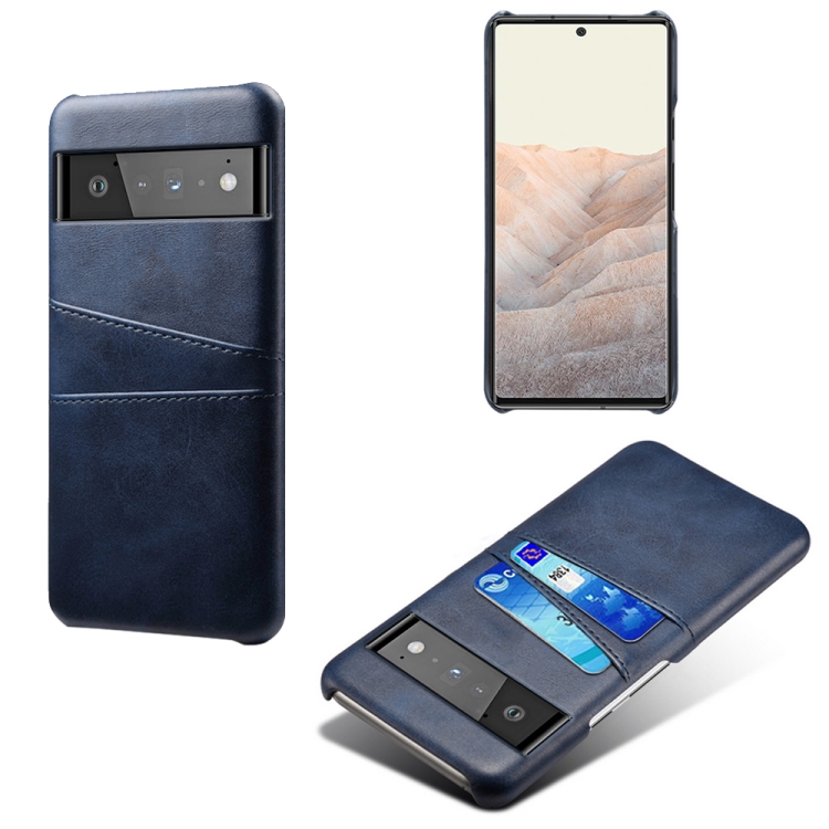 For Google Pixel 6 Pro Calf Texture PC + PU Leather Back Cover Shockproof Case with Dual Card Slots(Blue)
For Google Pixel 6 Pro Calf Texture PC + PU Leather Back Cover Shockproof Case with Dual Card Slots(Blue)