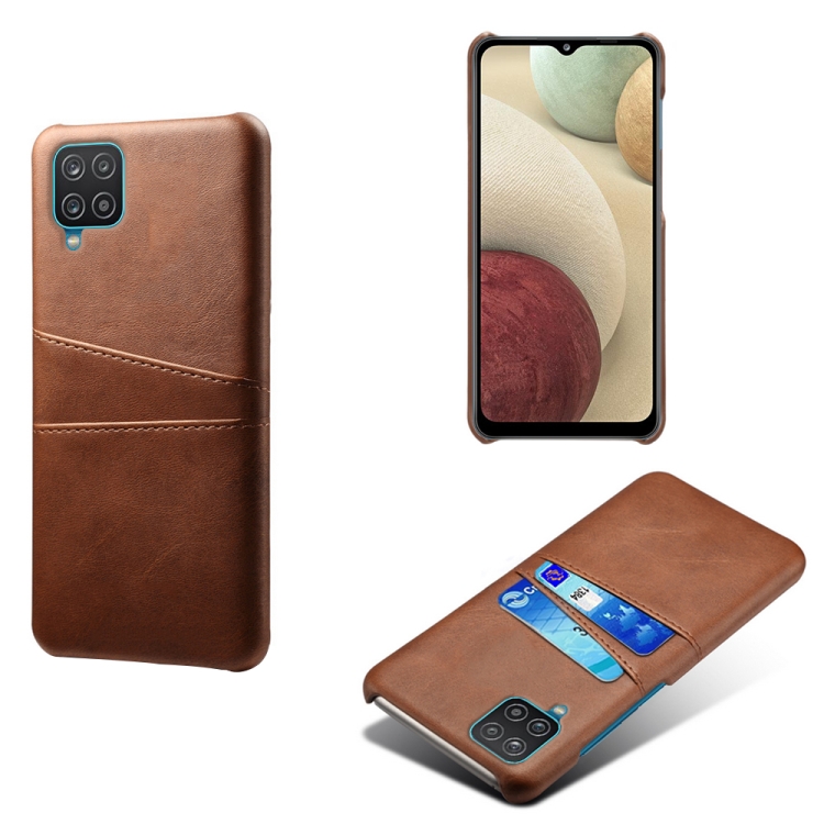 For Samsung Galaxy A12 Calf Texture PC + PU Leather Back Cover Shockproof Case with Dual Card Slots(Brown)
For Samsung Galaxy A12 Calf Texture PC + PU Leather Back Cover Shockproof Case with Dual Card Slots(Brown)