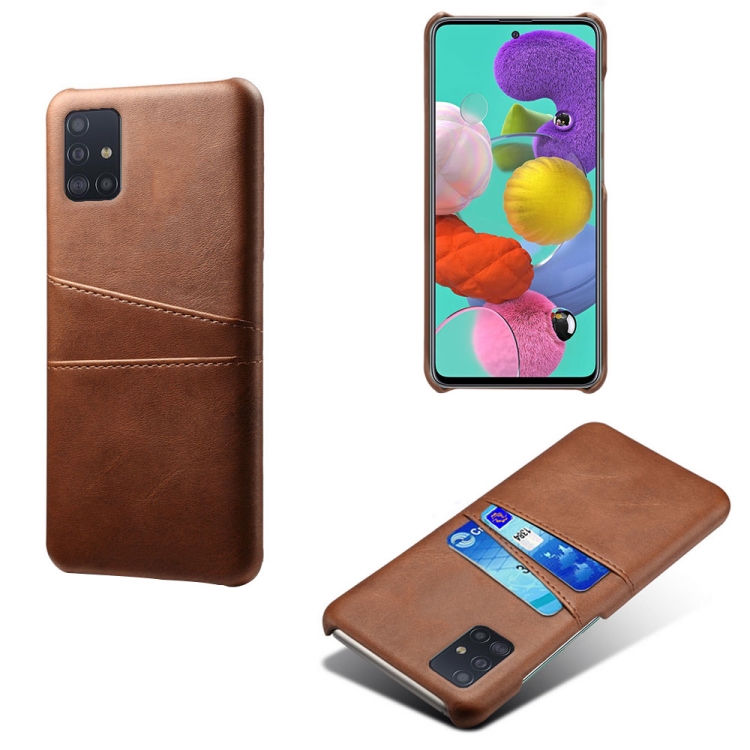 For Samsung Galaxy A71 Calf Texture PC + PU Leather Back Cover Shockproof Case with Dual Card Slots(Brown)
For Samsung Galaxy A71 Calf Texture PC + PU Leather Back Cover Shockproof Case with Dual Card Slots(Brown)