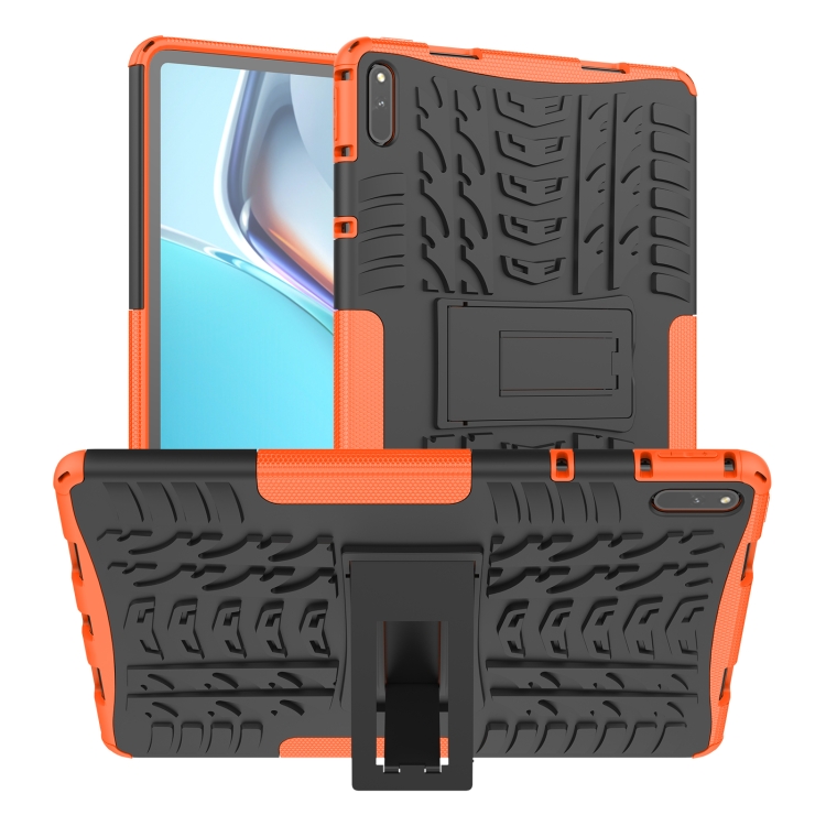 For Huawei MatePad 11 Tire Texture Shockproof TPU+PC Protective Case with Holder(Orange)
For Huawei MatePad 11 Tire Texture Shockproof TPU+PC Protective Case with Holder(Orange)