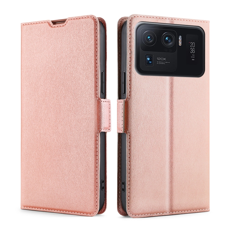 For Xiaomi Mi 11 Ultra Ultra-thin Voltage Side Buckle PU + TPU Horizontal Flip Leather Case with Holder & Card Slot(Rose Gold)
For Xiaomi Mi 11 Ultra Ultra-thin Voltage Side Buckle PU + TPU Horizontal Flip Leather Case with Holder & Card Slot(Rose Gold)