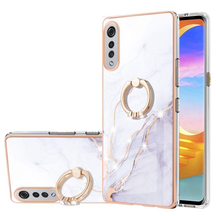 For LG Velvet 4G & 5G / G9 Velvet Electroplating Marble Pattern IMD TPU Shockproof Case with Ring Holder(White 006)
For LG Velvet 4G & 5G / G9 Velvet Electroplating Marble Pattern IMD TPU Shockproof Case with Ring Holder(White 006)