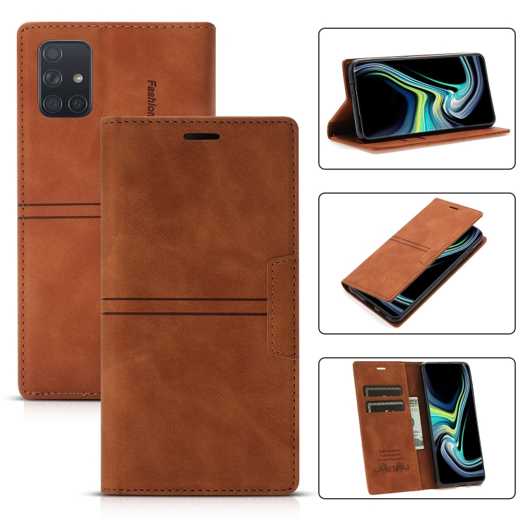 For Samsung Galaxy A71 4G Dream Magnetic Suction Business Horizontal Flip PU Leather Case with Holder & Card Slot & Wallet(Brown)
For Samsung Galaxy A71 4G Dream Magnetic Suction Business Horizontal Flip PU Leather Case with Holder & Card Slot & Wallet(Brown)