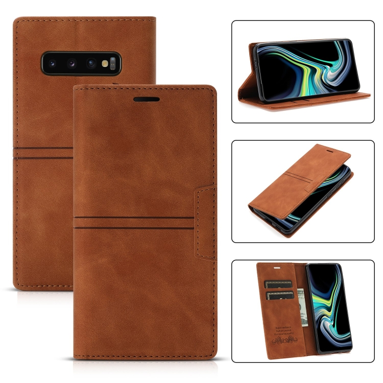 For Samsung Galaxy S10 Dream Magnetic Suction Business Horizontal Flip PU Leather Case with Holder & Card Slot & Wallet(Brown)
For Samsung Galaxy S10 Dream Magnetic Suction Business Horizontal Flip PU Leather Case with Holder & Card Slot & Wallet(Brown)