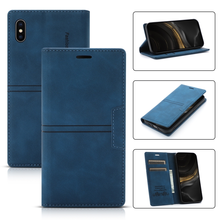 Dream Magnetic Suction Business Horizontal Flip PU Leather Case with Holder & Card Slot & Wallet For iPhone X / XS(Blue)
Dream Magnetic Suction Business Horizontal Flip PU Leather Case with Holder & Card Slot & Wallet For iPhone X / XS(Blue)