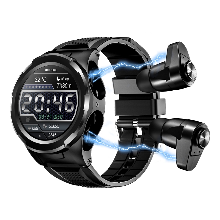 F6 1.28 inch IPS Screen 2 in 1 Bluetooth Earphone Smart Watch, Support Heart Rate & Blood Oxygen Monitoring / Bluetooth Music, Style:Silicone Strap(Black)
F6 1.28 inch IPS Screen 2 in 1 Bluetooth Earphone Smart Watch, Support Heart Rate & Blood Oxygen Monitoring / Bluetooth Music, Style:Silicone Strap(Black)