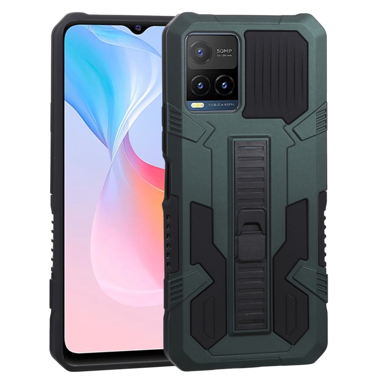For vivo Y21s / Y33s / Y21 Vanguard Warrior All Inclusive Double-color Shockproof TPU + PC Protective Case with Holder(Green)
For vivo Y21s / Y33s / Y21 Vanguard Warrior All Inclusive Double-color Shockproof TPU + PC Protective Case with Holder(Green)