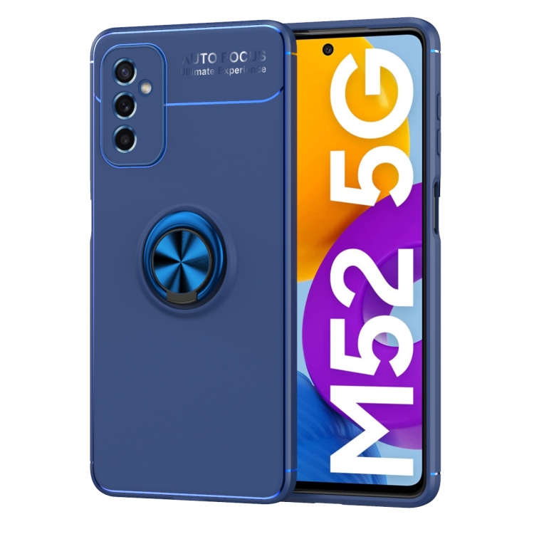 For Samsung Galaxy M52 5G Metal Ring Holder 360 Degree Rotating TPU Phone Case(Blue)
For Samsung Galaxy M52 5G Metal Ring Holder 360 Degree Rotating TPU Phone Case(Blue)