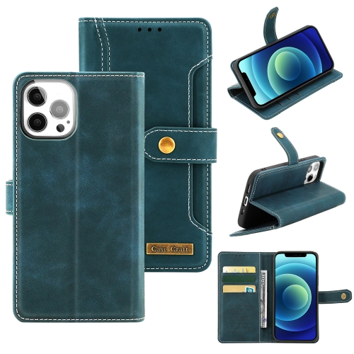 Copper Buckle Horizontal Flip Leather Phone Case with Holder & Card Slots & Wallet For iPhone 12 Pro(Green)
Copper Buckle Horizontal Flip Leather Phone Case with Holder & Card Slots & Wallet For iPhone 12 Pro(Green)