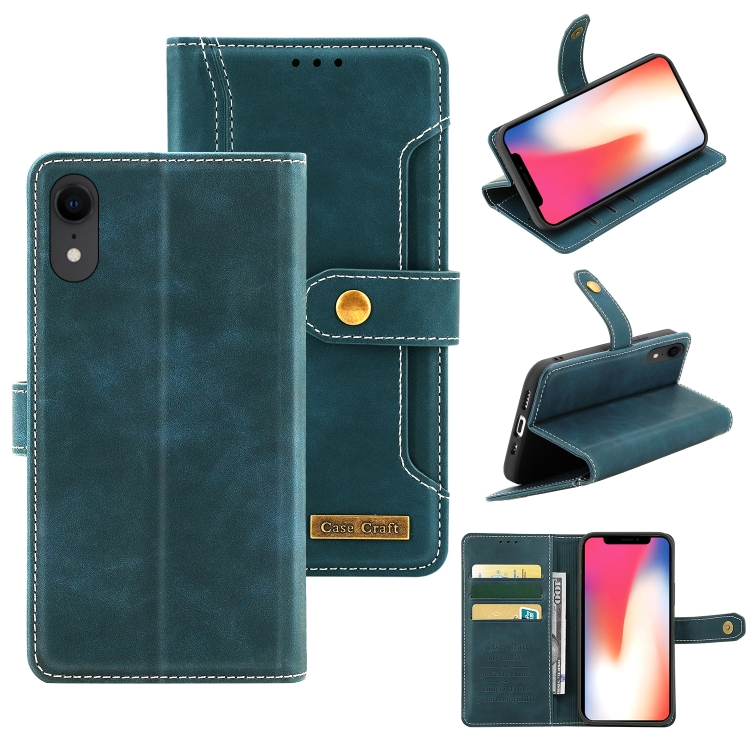 Copper Buckle Horizontal Flip Leather Phone Case with Holder & Card Slots & Wallet For iPhone XR(Green)
Copper Buckle Horizontal Flip Leather Phone Case with Holder & Card Slots & Wallet For iPhone XR(Green)