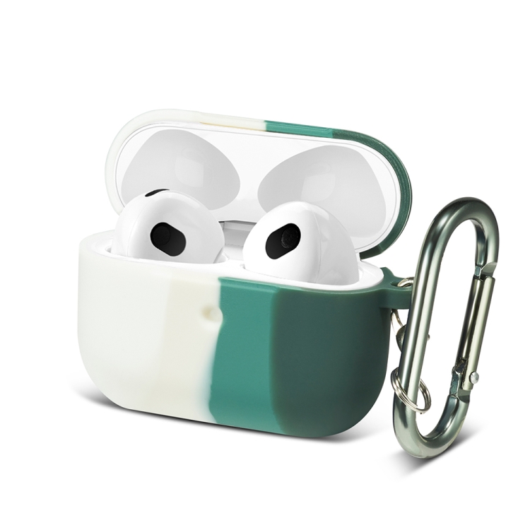 Four-color Rainbow Earphone Protective Case with Hook For AirPods 3(White + Beige + Green + Dark Green)
Four-color Rainbow Earphone Protective Case with Hook For AirPods 3(White + Beige + Green + Dark Green)