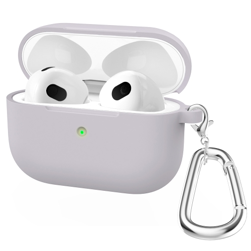 Thicken Silicone Round Bottom Earphone Protective Case with Hook For AirPods 3(Lavender Purple)
Thicken Silicone Round Bottom Earphone Protective Case with Hook For AirPods 3(Lavender Purple)
