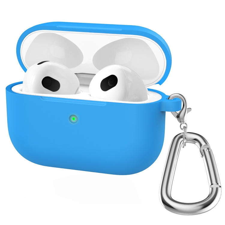 Thicken Silicone Round Bottom Earphone Protective Case with Hook For AirPods 3(Blue)
Thicken Silicone Round Bottom Earphone Protective Case with Hook For AirPods 3(Blue)