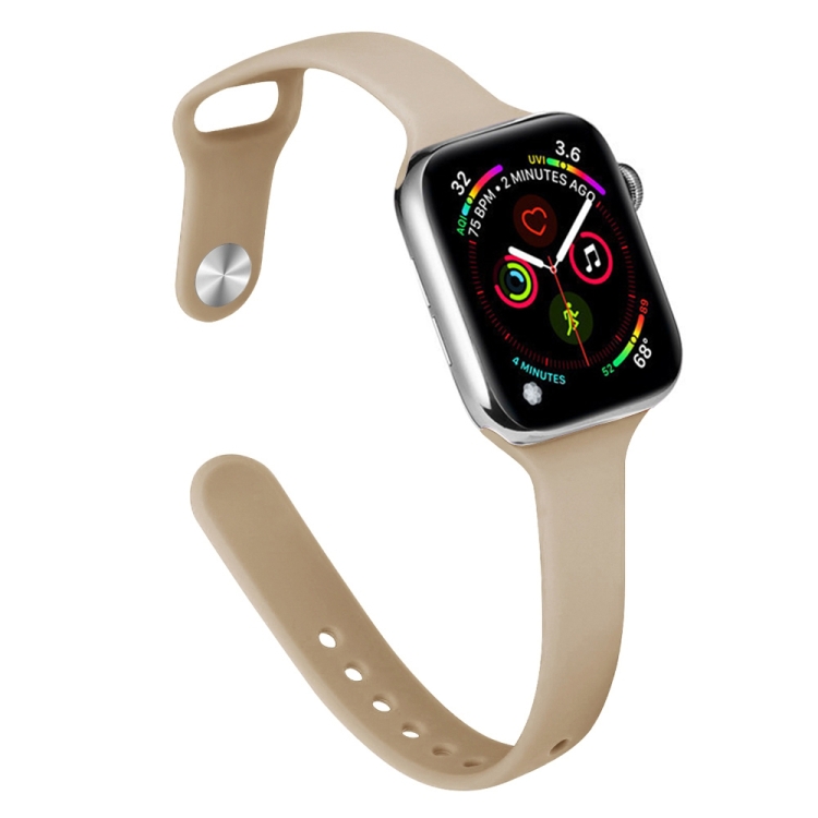 Slimming Silicone Watch Band For Apple Watch Ultra 49mm / Series 8&7 45mm / SE 2&6&SE&5&4 44mm / 3&2&1 42mm(Walnut)
Slimming Silicone Watch Band For Apple Watch Ultra 49mm / Series 8&7 45mm / SE 2&6&SE&5&4 44mm / 3&2&1 42mm(Walnut)
