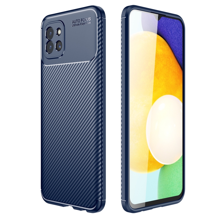For Samsung Galaxy A03 Global Carbon Fiber Texture Shockproof TPU Phone Case(Blue)
For Samsung Galaxy A03 Global Carbon Fiber Texture Shockproof TPU Phone Case(Blue)