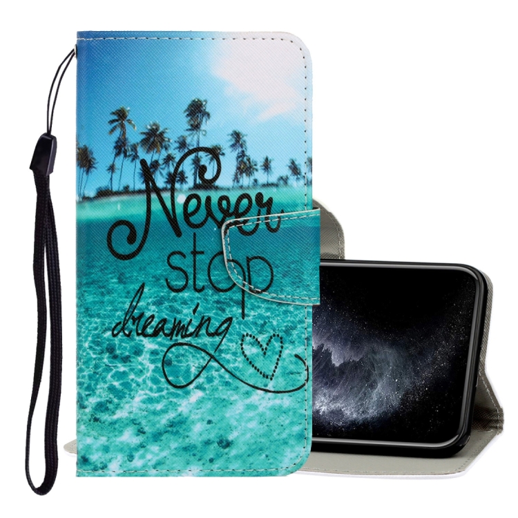 For iPhone 11 Pro 3D Colored Drawing Horizontal Flip PU Leather Case with Holder & Card Slots & Wallet(Blue Coconut Grove)
For iPhone 11 Pro 3D Colored Drawing Horizontal Flip PU Leather Case with Holder & Card Slots & Wallet(Blue Coconut Grove)