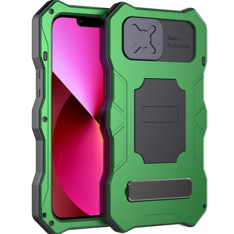 Camshield Shockproof Waterproof Dustproof Metal Case with Holder For iPhone 13 mini(Green)
Camshield Shockproof Waterproof Dustproof Metal Case with Holder For iPhone 13 mini(Green)