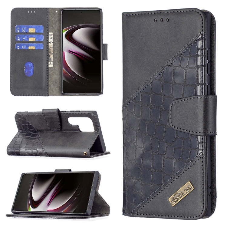 For Samsung Galaxy S22 Ultra 5G Matching Color Crocodile Texture Leather Phone Case with Holder & Card Slots & Wallet(Black)
For Samsung Galaxy S22 Ultra 5G Matching Color Crocodile Texture Leather Phone Case with Holder & Card Slots & Wallet(Black)