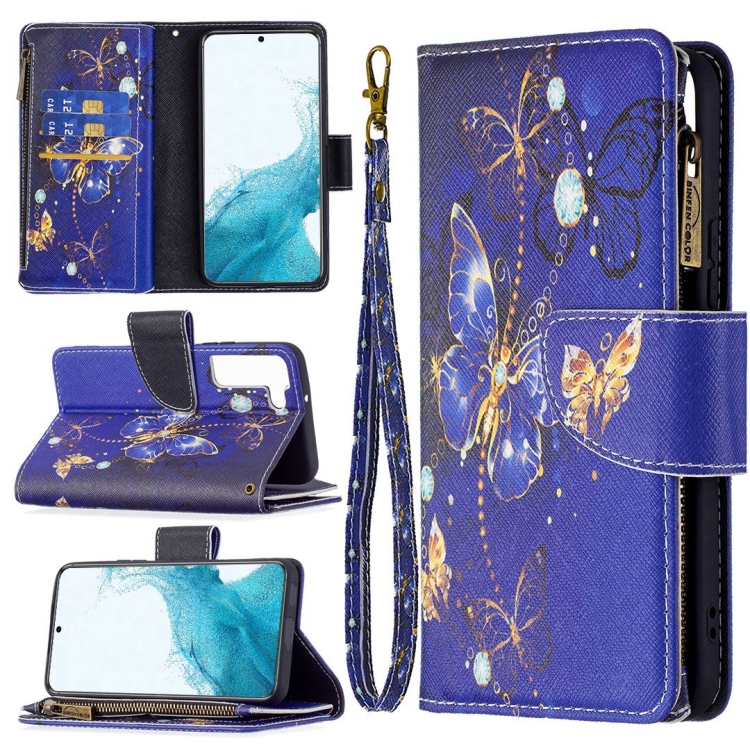 For Samsung Galaxy S22+ 5G Colored Drawing Pattern Zipper Horizontal Flip Phone Leather Case with Holder & Card Slots & Wallet(Purple Butterfly)
For Samsung Galaxy S22+ 5G Colored Drawing Pattern Zipper Horizontal Flip Phone Leather Case with Holder & Card Slots & Wallet(Purple Butterfly)