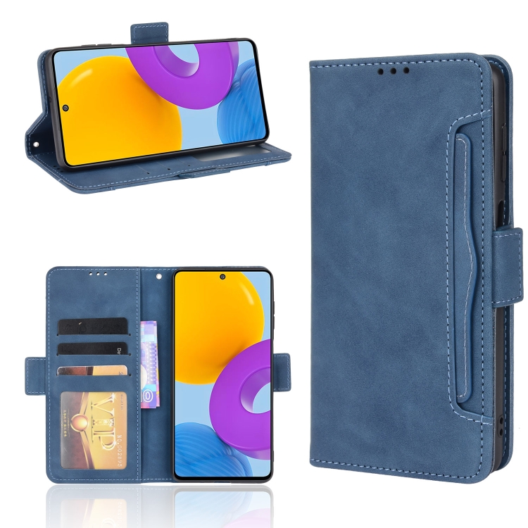 For Samsung Galaxy M52 5G Skin Feel Calf Pattern Horizontal Flip Leather Phone Case with Holder & Card Slots & Photo Frame(Blue)
For Samsung Galaxy M52 5G Skin Feel Calf Pattern Horizontal Flip Leather Phone Case with Holder & Card Slots & Photo Frame(Blue)
