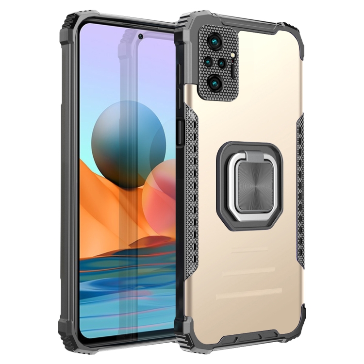 For Xiaomi Redmi Note 10 Pro / Note 10 Pro Max Fierce Warrior Series Armor Aluminum Alloy + TPU Phone Case with Ring Holder(Gold)
For Xiaomi Redmi Note 10 Pro / Note 10 Pro Max Fierce Warrior Series Armor Aluminum Alloy + TPU Phone Case with Ring Holder(Gold)
